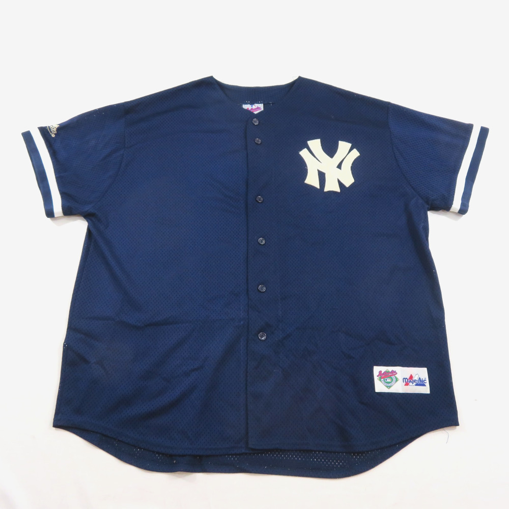 Majestic Authentic NY Yankees Jersey Mesh Shirt Diamond Collection 2XL? Vintage
